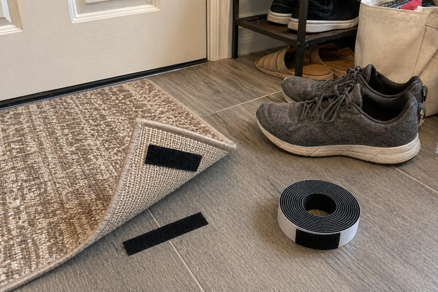 러그 모서리 고정