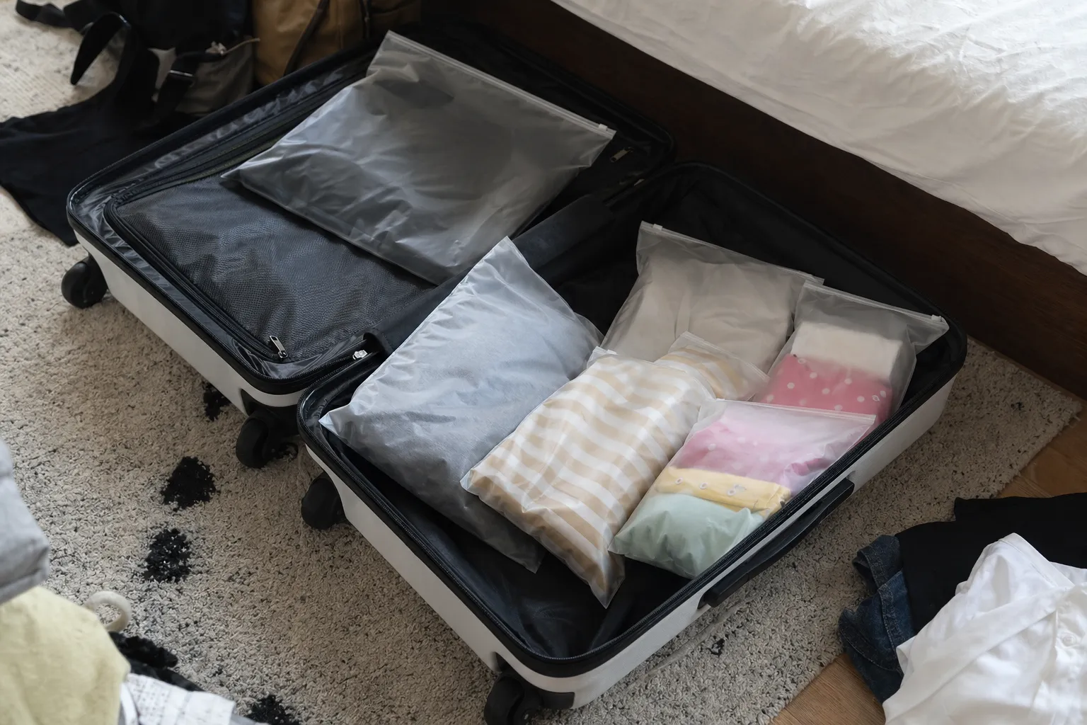 Travel organizer pouches